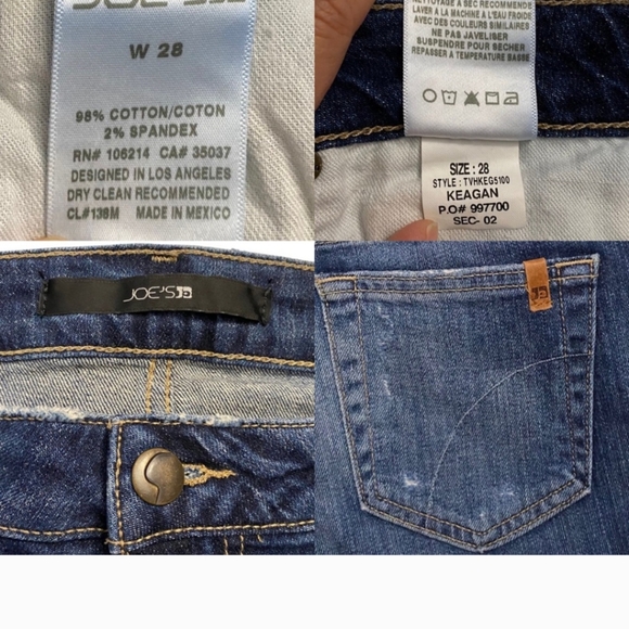 Joe's Jeans Keagan Mid Rise Skinny Jeans Medium Blue Wash Stretch Distressed 28 - Picture 5 of 7